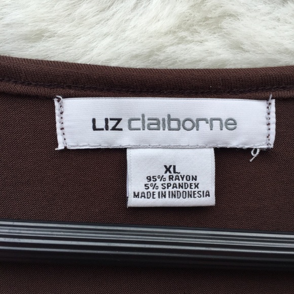 NWT LIZ Claiborne Sequin Tribal Beat Pattern Top - Picture 5 of 6